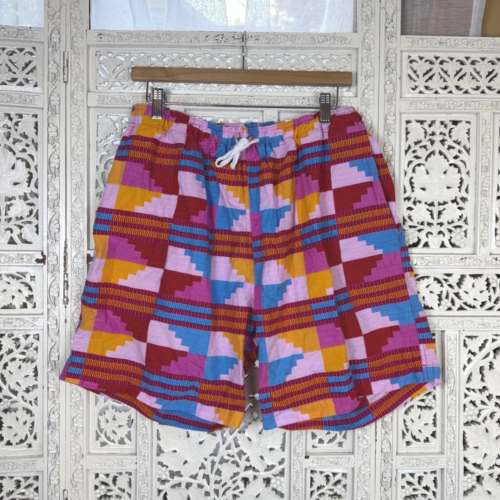Women’s High Waist Patterned Shorts - Multicolor